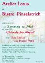 2014 Mai. Chinesischer Abend mit traditioneller Musik und Ausstellung mit Original-Kalligraphien